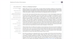 Desktop Screenshot of medicalscribeinformation.com
